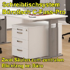 Buerotisch_C_Fuss_Pro Büro-Arbeitstisch